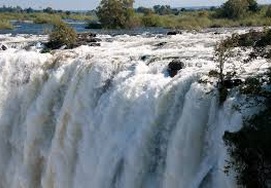 The mighty Victoria Falls in Zimbabwe